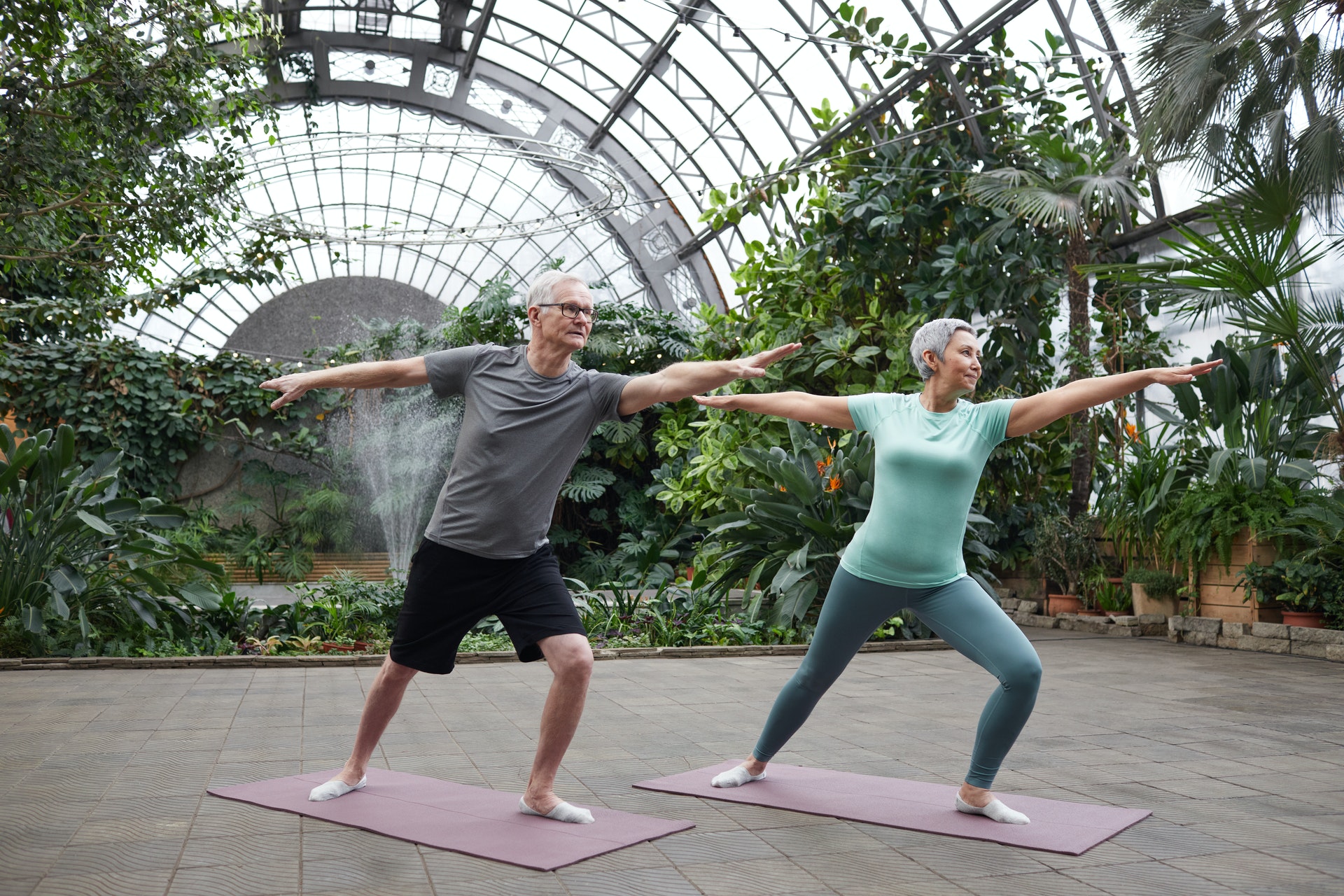 older adults exercising healthy aging